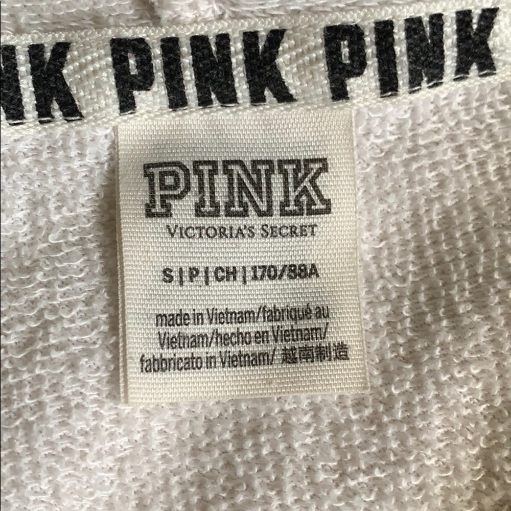 WHITE PINK CROP TOP WITH HOOD - Picture 5 of 5